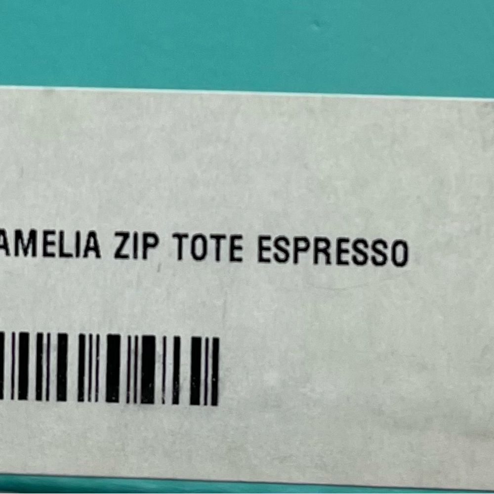 NEW Never Used - Tiffany & Co Italian Leather & Suede “Amelia” Espresso Zip Tote - Picture 9 of 11